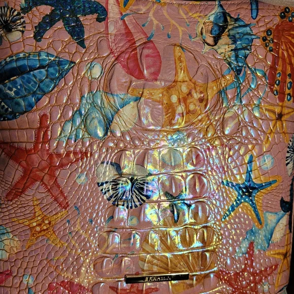 Brahmin Katie Starlight Melbourne, Starfish Patterned Crossbody Nwt - Picture 8 of 13